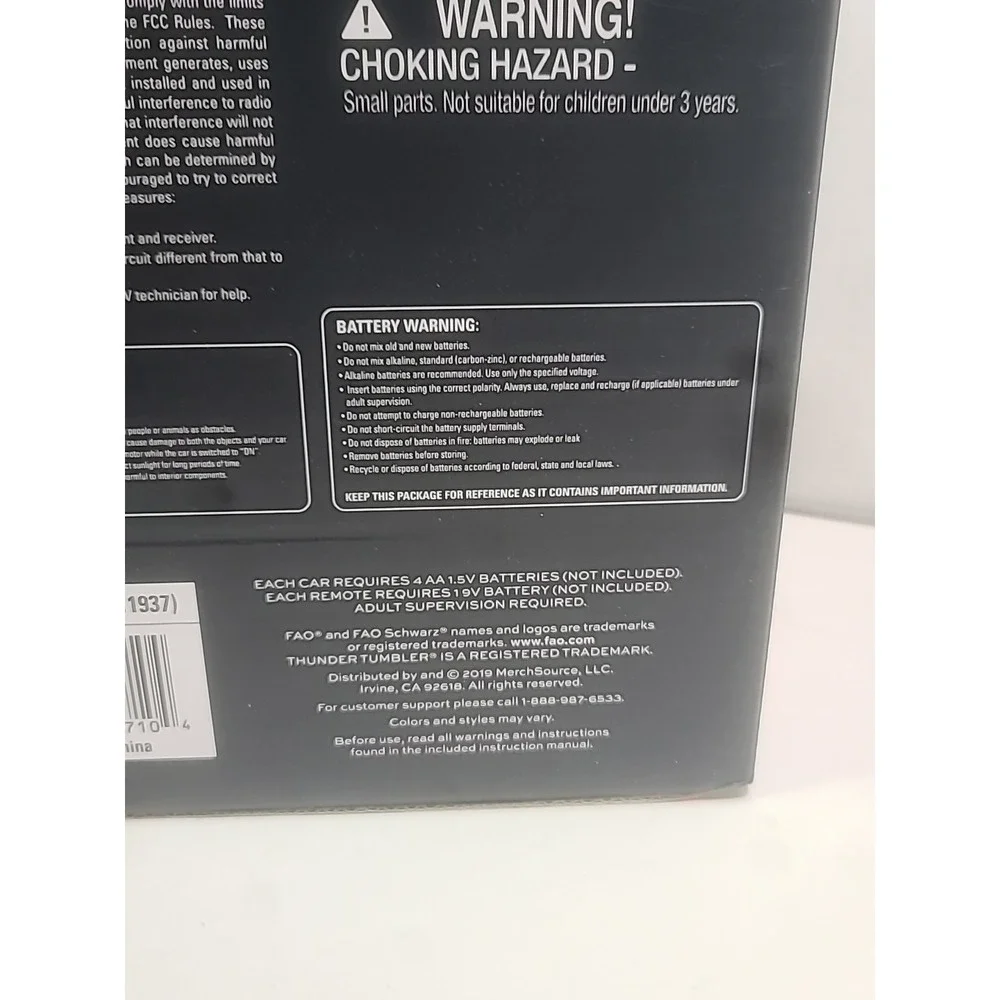 FAO SCHWARZ Thunder Tumbler  2-Pack Remote Control Cars Brand New Factory Sealed